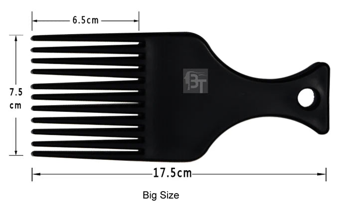 Salon Use 3 Size Black African American Pick Comb Hair Combs Afro Hair