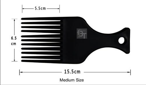 Salon Use 3 Size Black African American Pick Comb Hair Combs Afro Hair