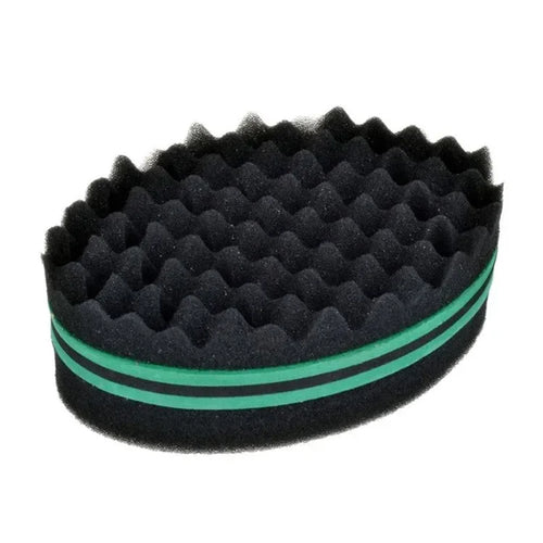 Oval Double Sides Magic Twist Hair Brush Sponge Brush For Natural Afro