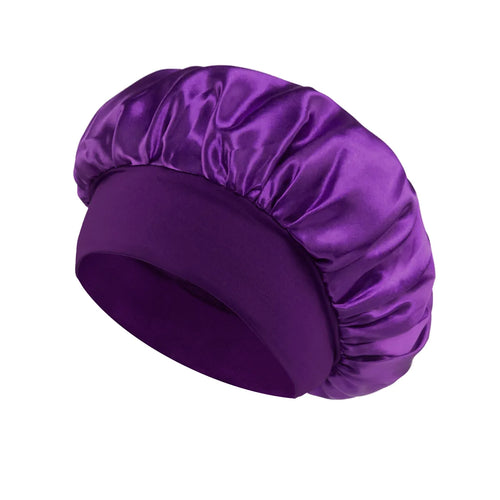 Large Satin Bonnet,Silk Bonnet Hair Wrap for Sleeping, Sleep Cap With