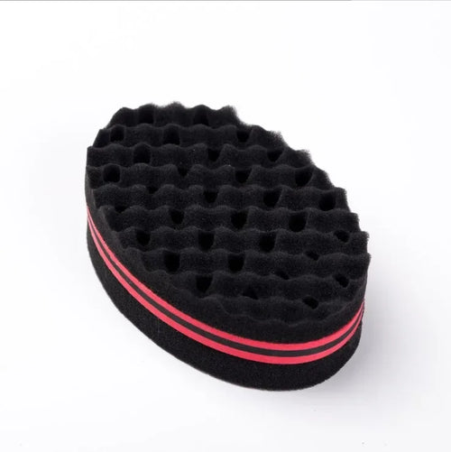 Oval Double Sides Magic Twist Hair Brush Sponge Brush For Natural Afro