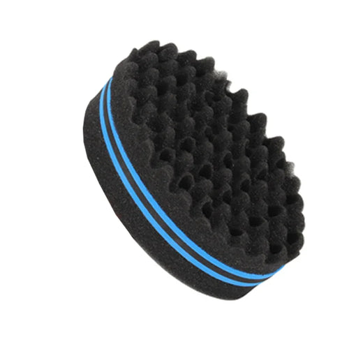 Oval Double Sides Magic Twist Hair Brush Sponge Brush For Natural Afro